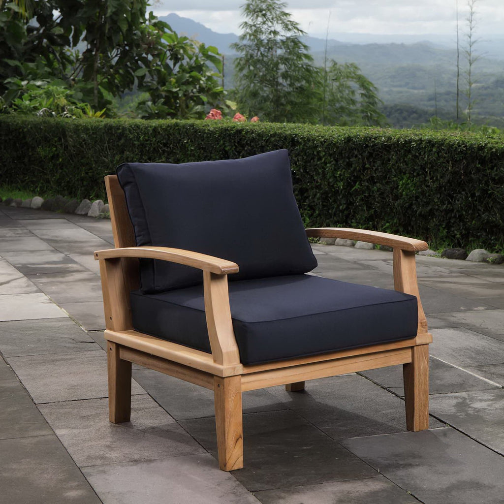 Melba Outdoor Teak Armchair