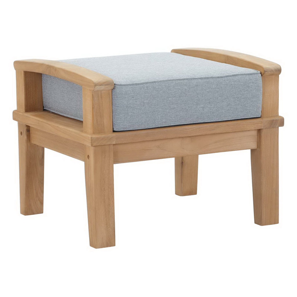 Melba Outdoor Teak Ottoman
