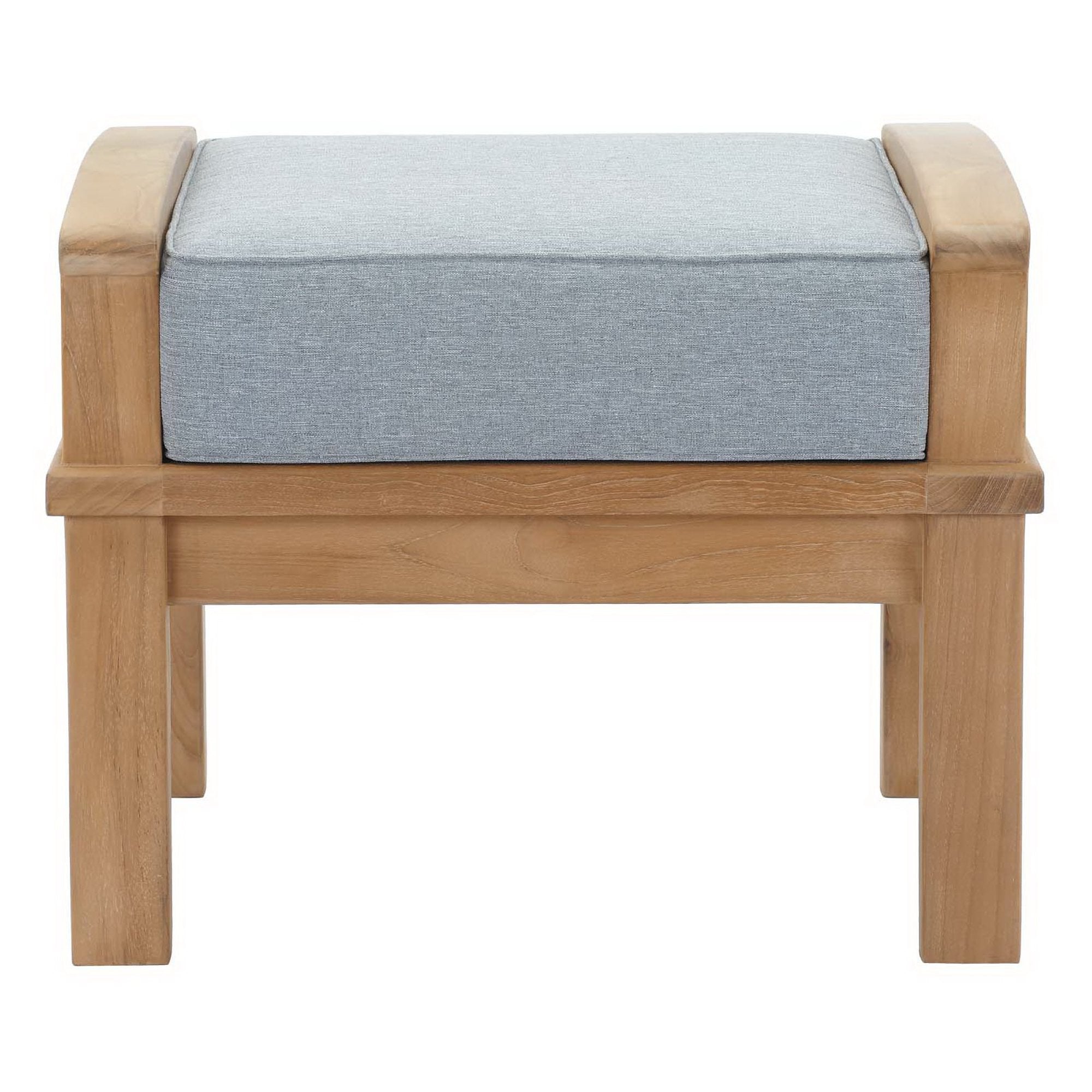 Melba Outdoor Teak Ottoman