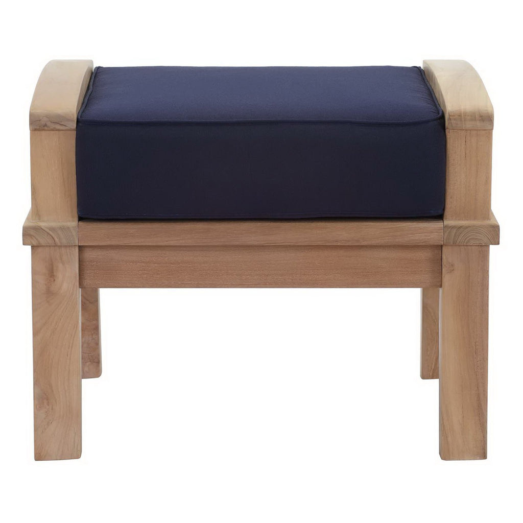 Melba Outdoor Teak Ottoman
