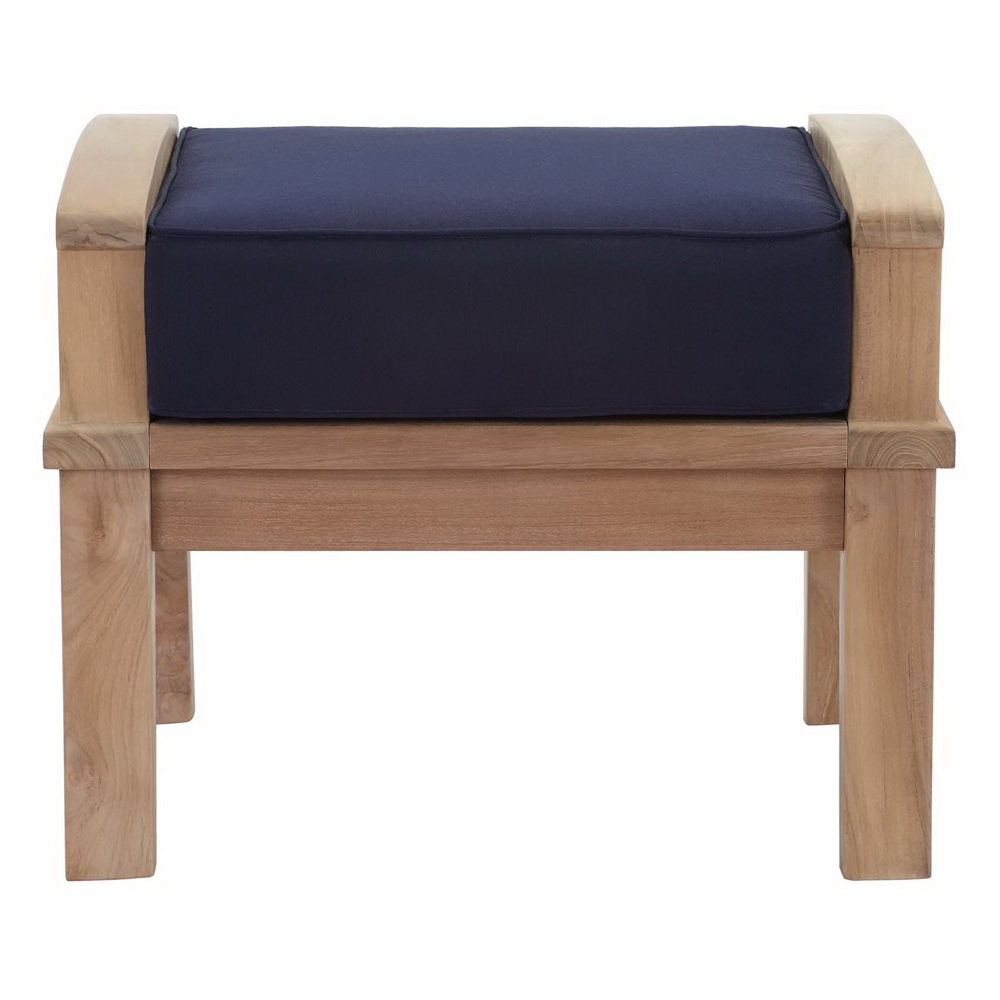 Melba Outdoor Teak Ottoman