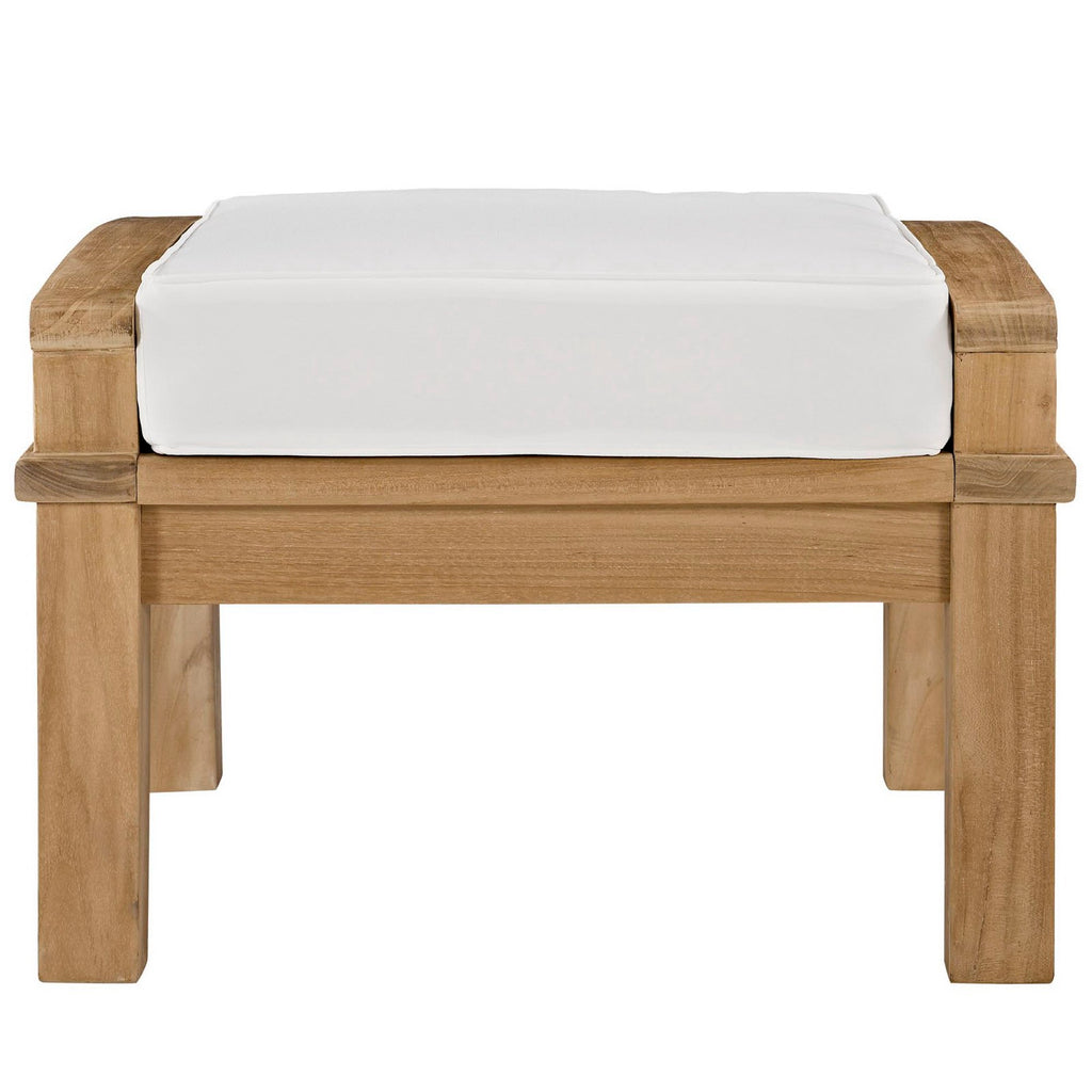 Melba Outdoor Teak Ottoman