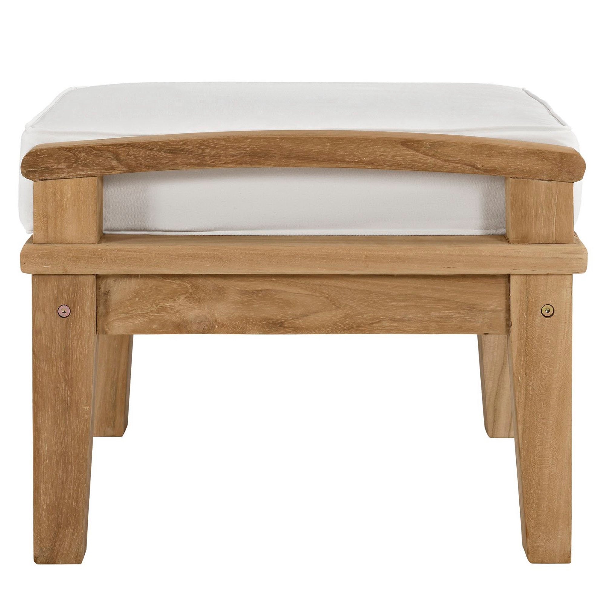 Melba Outdoor Teak Ottoman