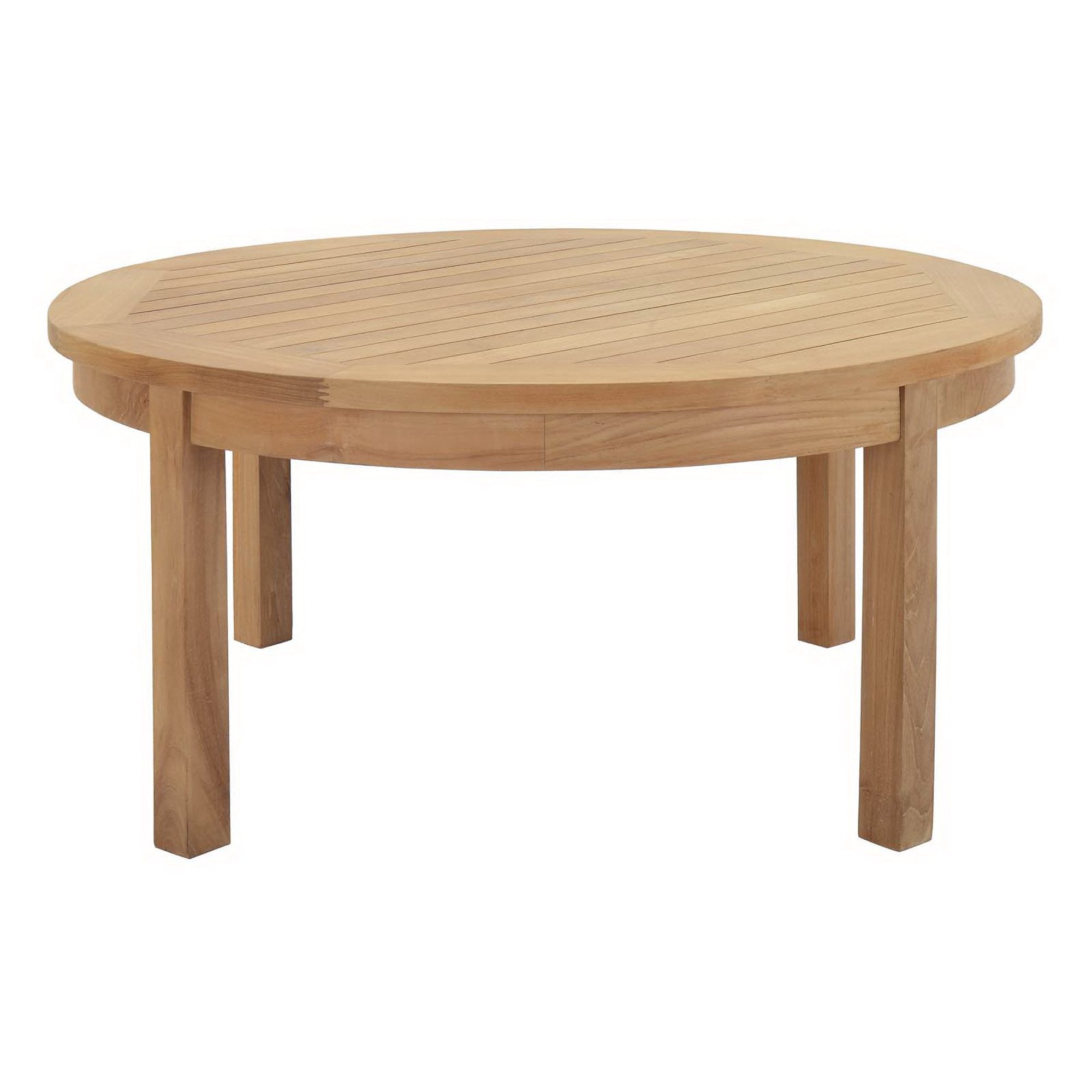 Melba Outdoor Teak Round Coffee Table