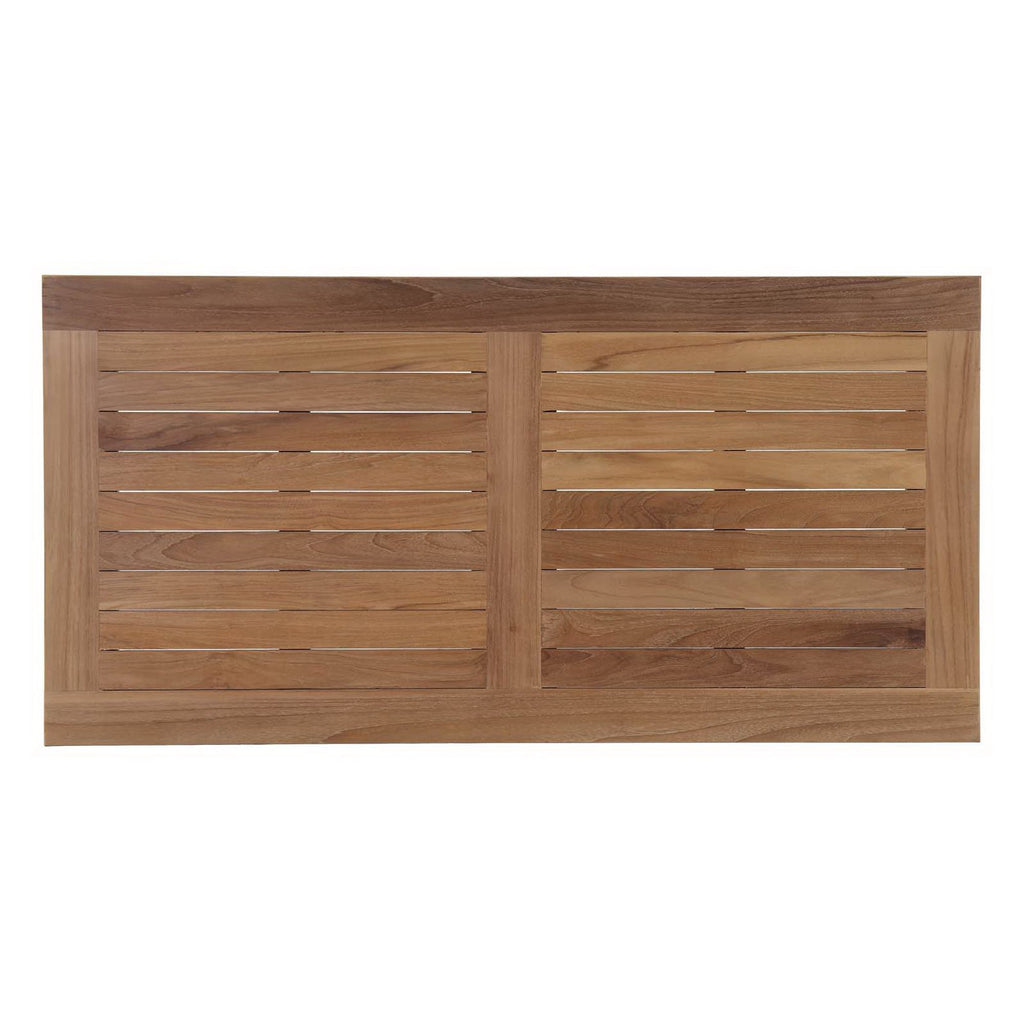 Melba Outdoor Teak Rectangle Coffee Table