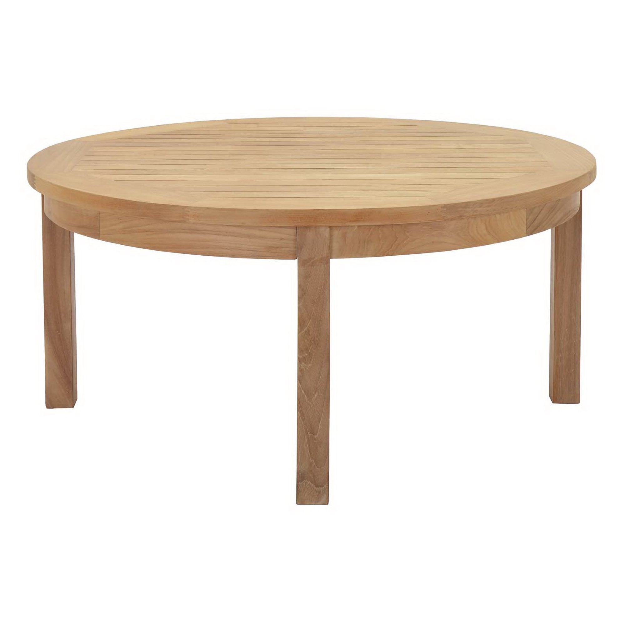 Melba 3 Piece Outdoor Teak Set- 2 Chairs and Round Coffee Table