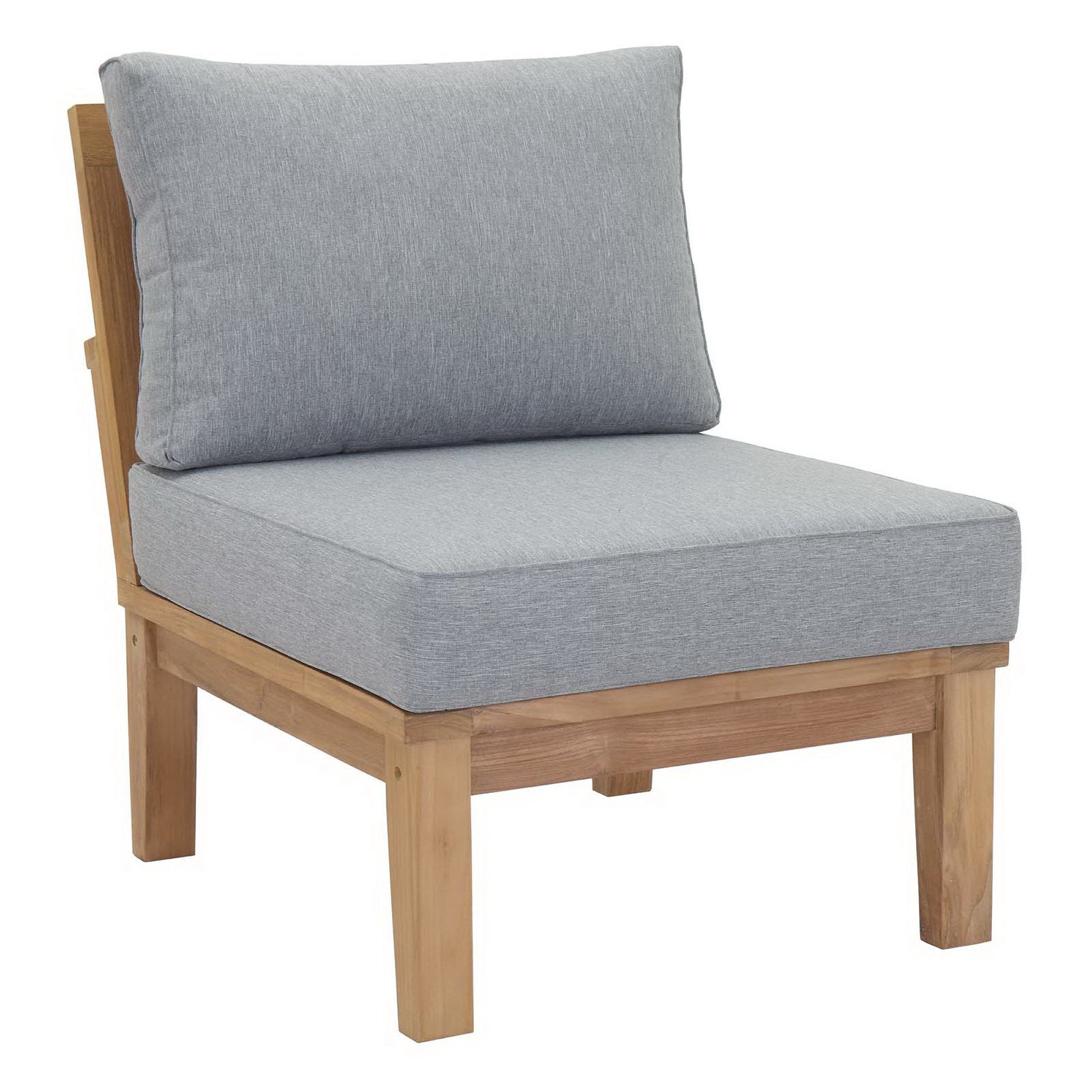 Melba 5 Piece Outdoor Teak Set Loveseat, 2 Chairs and Coffee Table