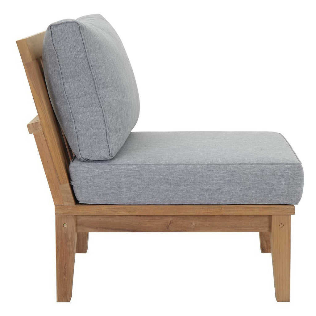 Melba 5 Piece Outdoor Teak Set Loveseat, 2 Chairs and Coffee Table