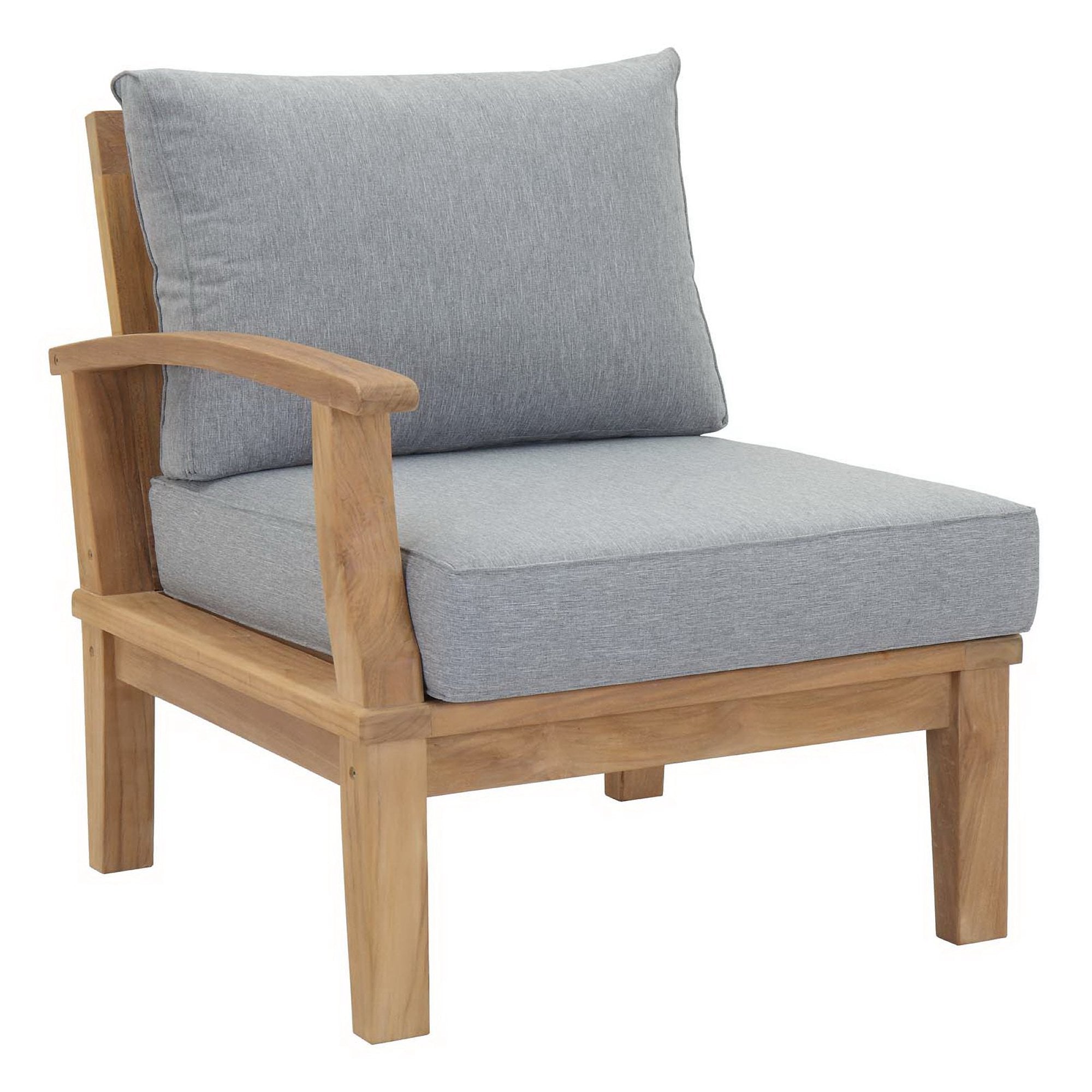 Melba 5 Piece Outdoor Teak Set Loveseat, 2 Chairs and Coffee Table