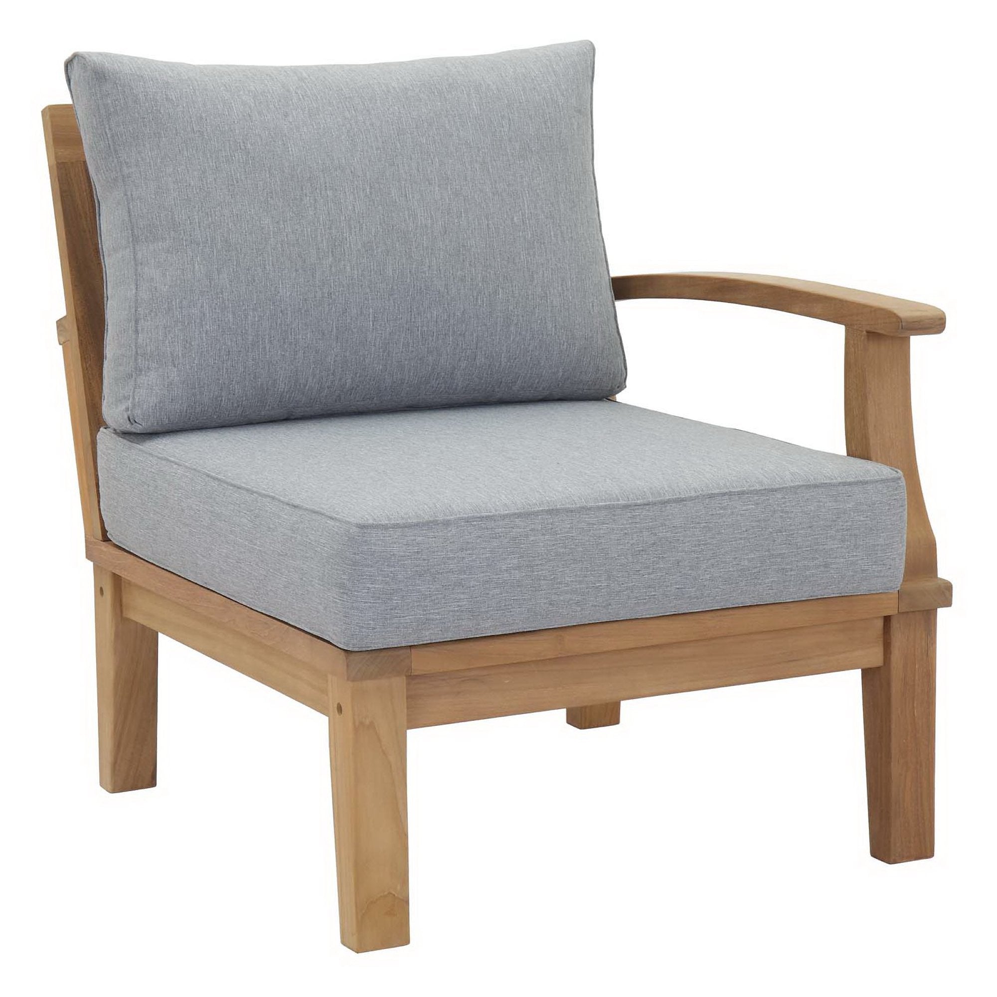 Melba 5 Piece Outdoor Teak Set Loveseat, 2 Chairs and Coffee Table