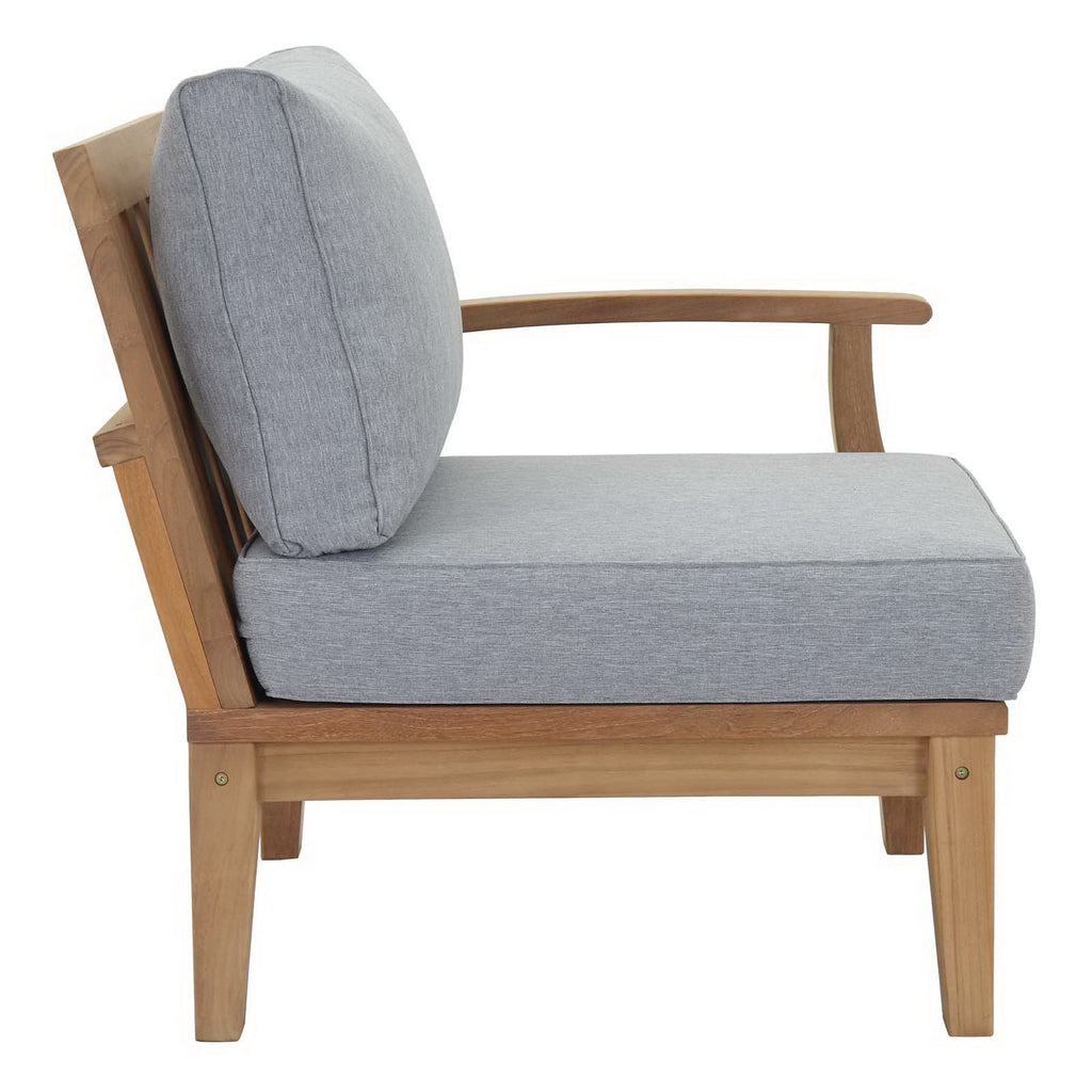 Melba 5 Piece Outdoor Teak Set Loveseat, 2 Chairs and Coffee Table