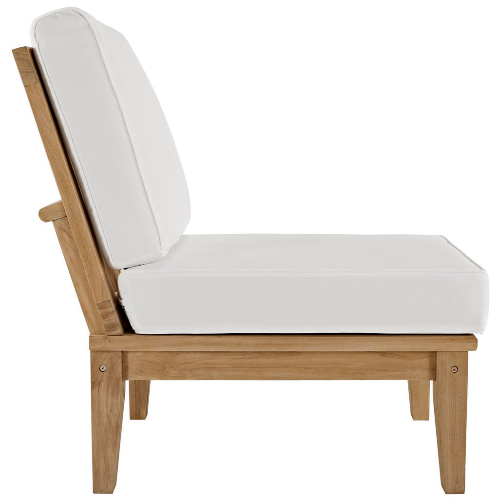 Melba 5 Piece Outdoor Teak Set Loveseat, 2 Chairs and Coffee Table