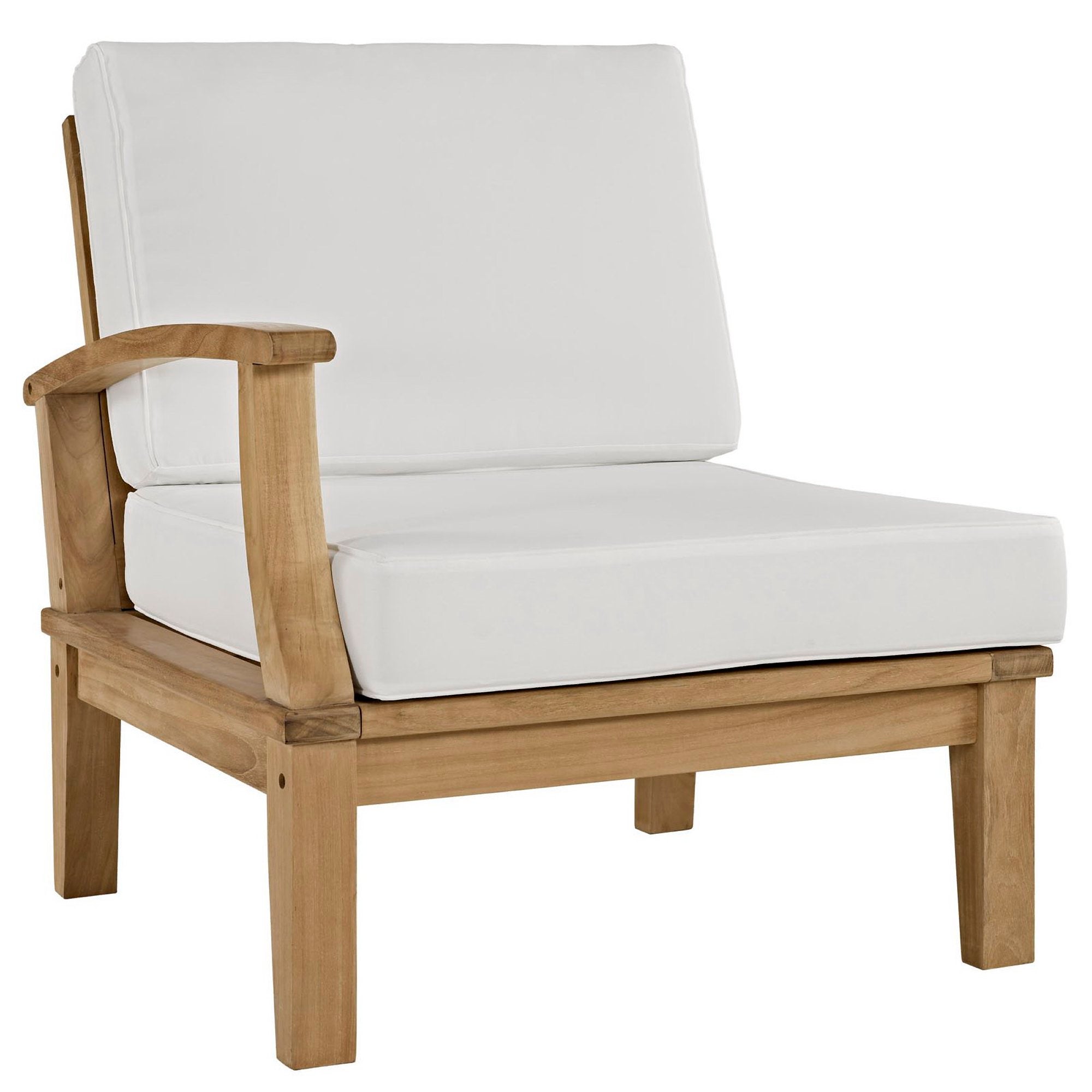 Melba 5 Piece Outdoor Teak Set Loveseat, 2 Chairs and Coffee Table