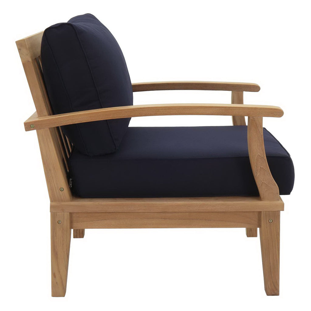Melba 3 Piece Outdoor Teak Set 2 Chairs and Side Table