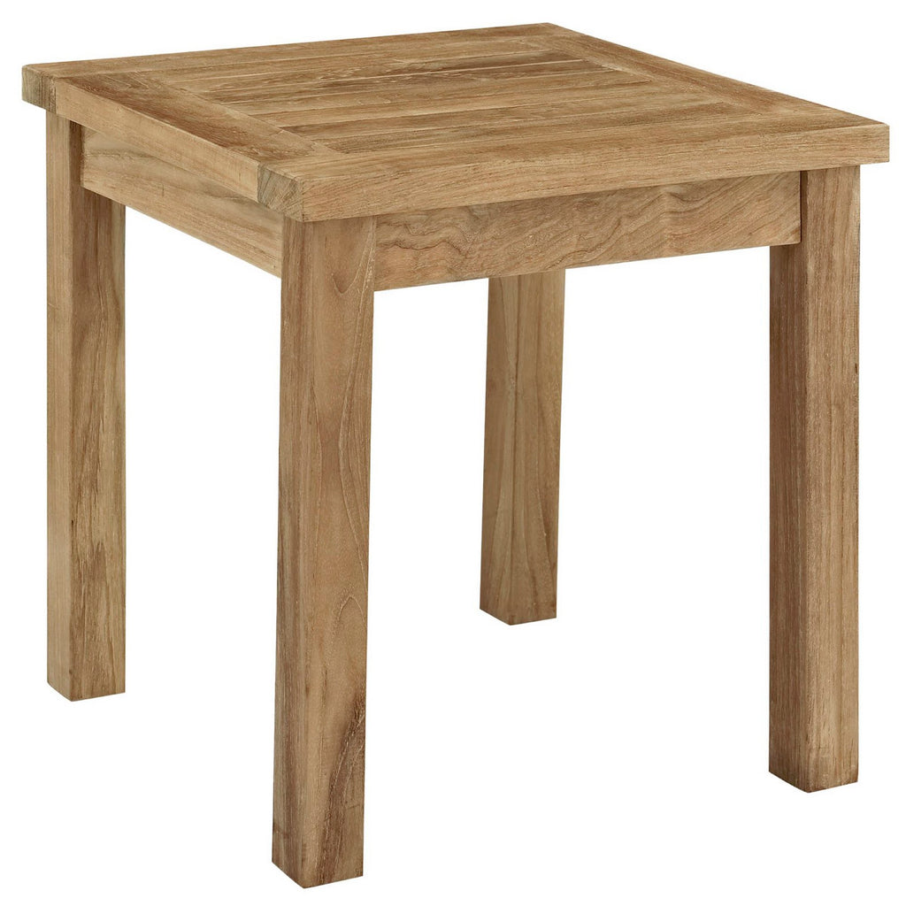 Melba 3 Piece Outdoor Teak Set 2 Chairs and Side Table