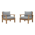 Melba 2 Piece Outdoor Teak Set 2 Chairs