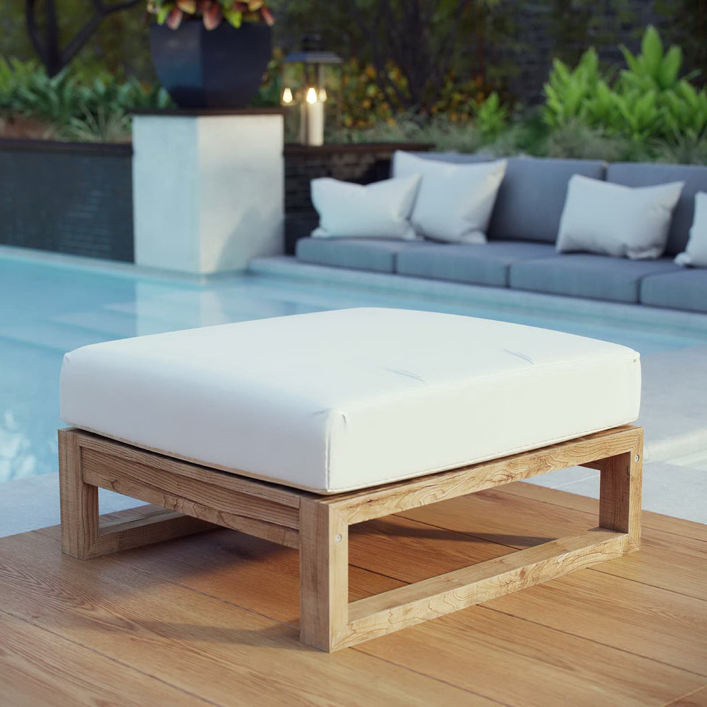 Euland Outdoor Teak Ottoman