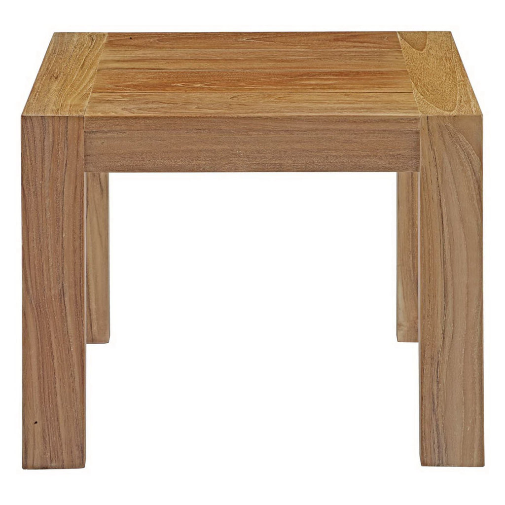 Euland Outdoor Wood Side Table