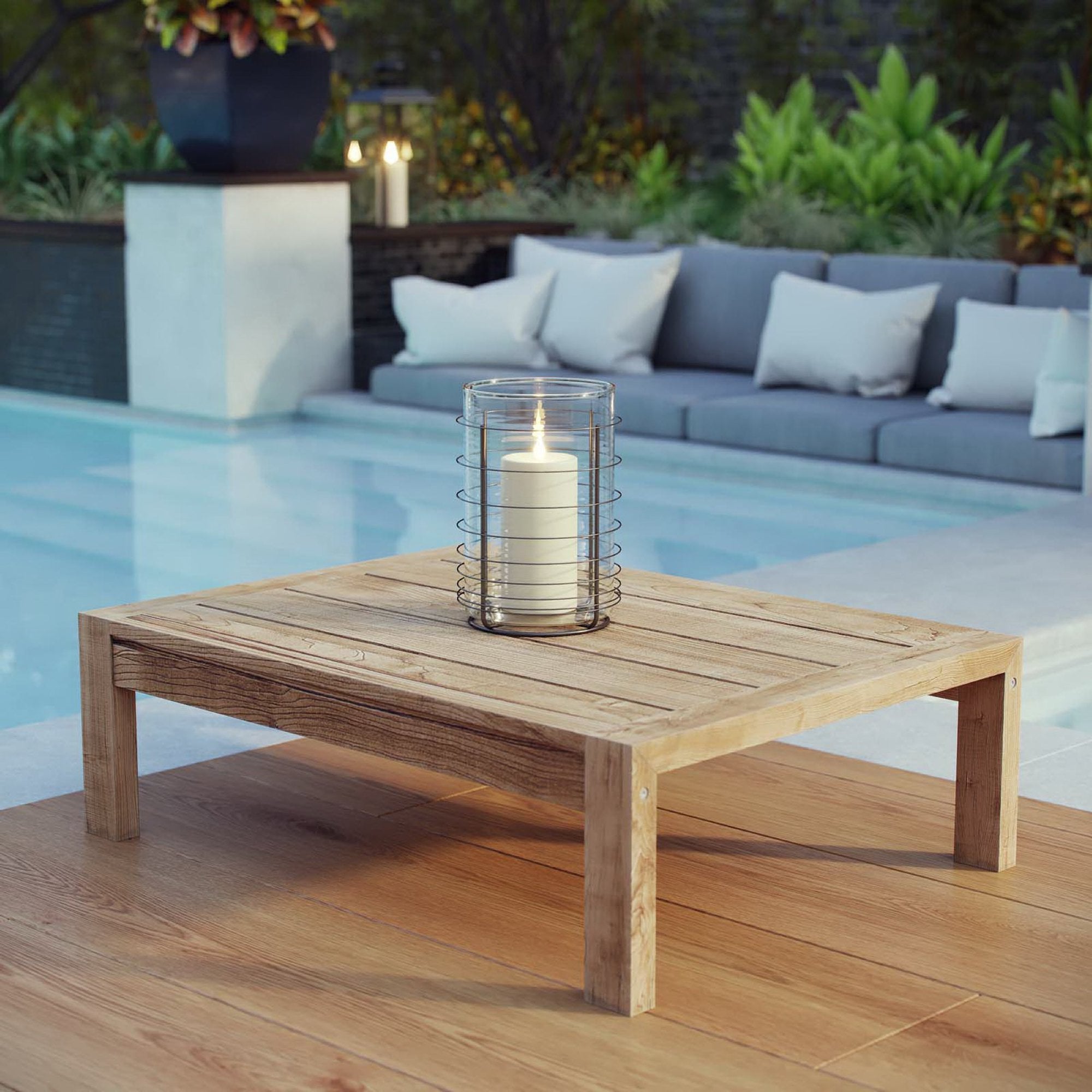 Euland Outdoor Wood Coffee Table