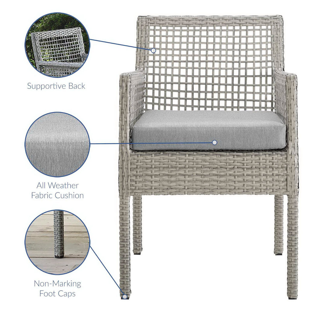 Acres 7 Piece Outdoor Wicker Rattan Dining Set