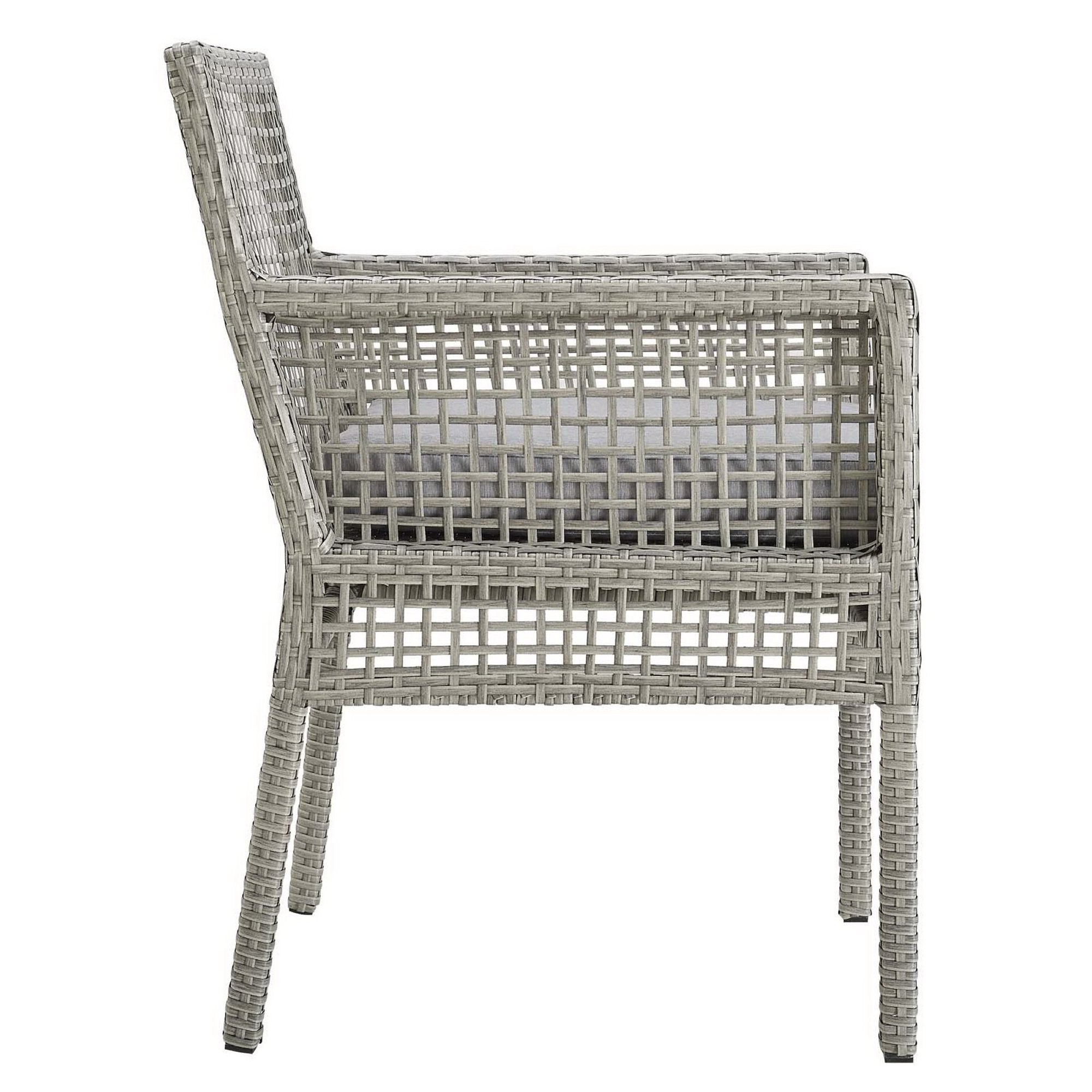 Acres Outdoor Wicker Rattan Dining Armchair