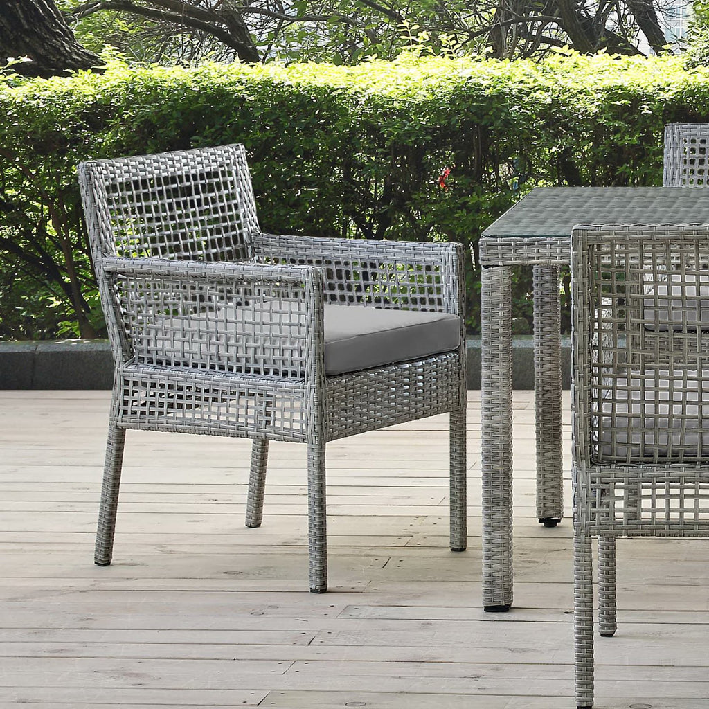 Acres Outdoor Wicker Rattan Dining Armchair