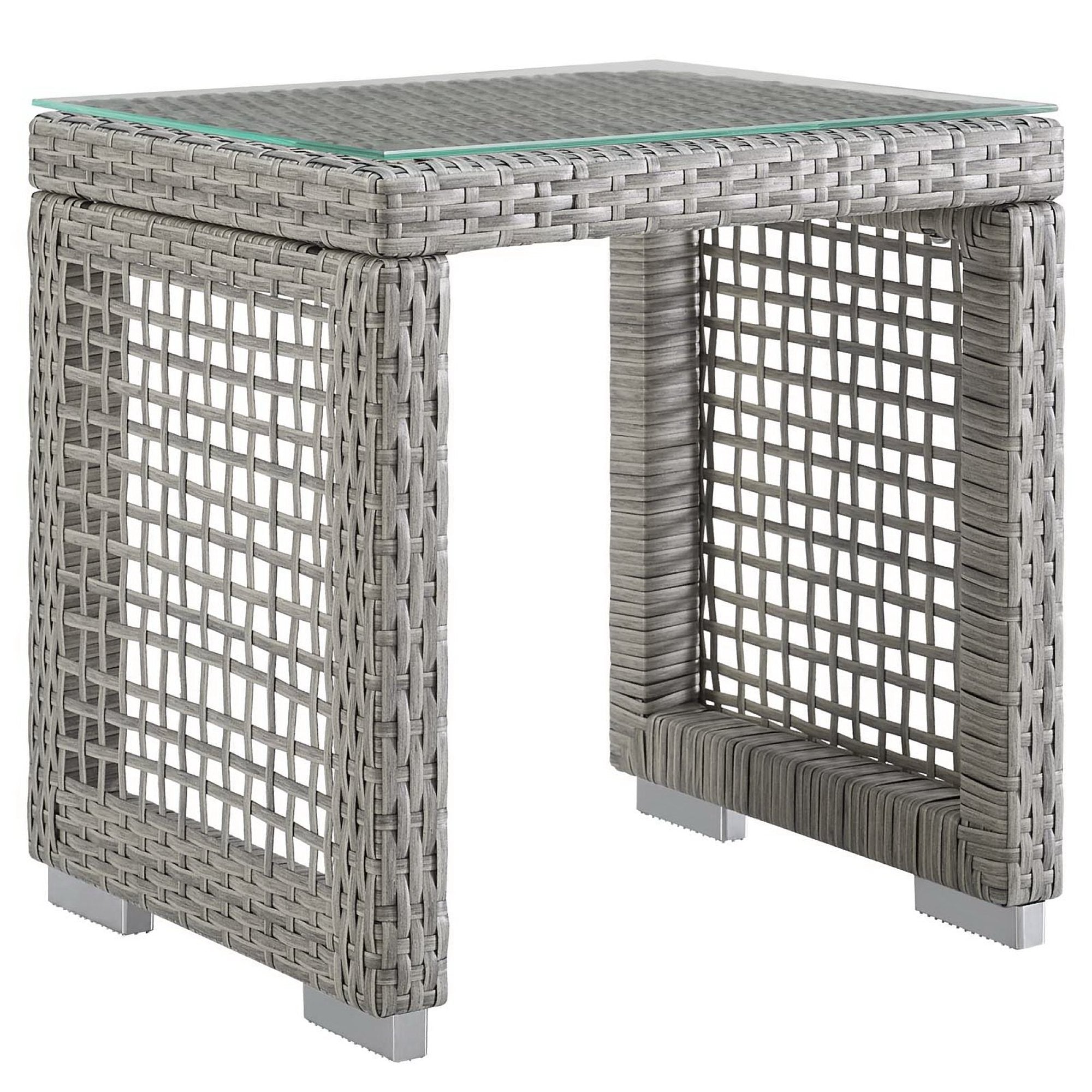Acres Outdoor Wicker Rattan Side Table