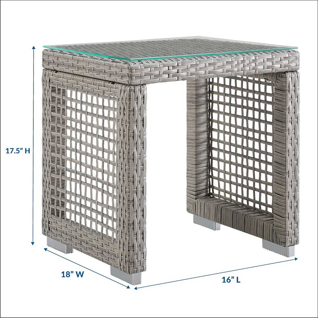 Acres Outdoor Wicker Rattan Side Table