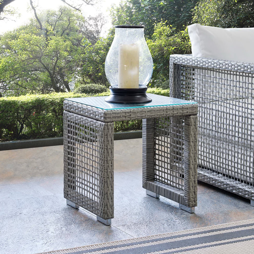Acres Outdoor Wicker Rattan Side Table