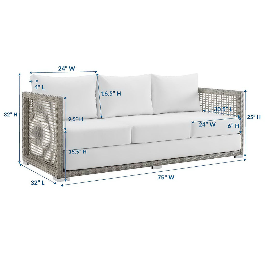 Acres Wicker Rattan Sofa