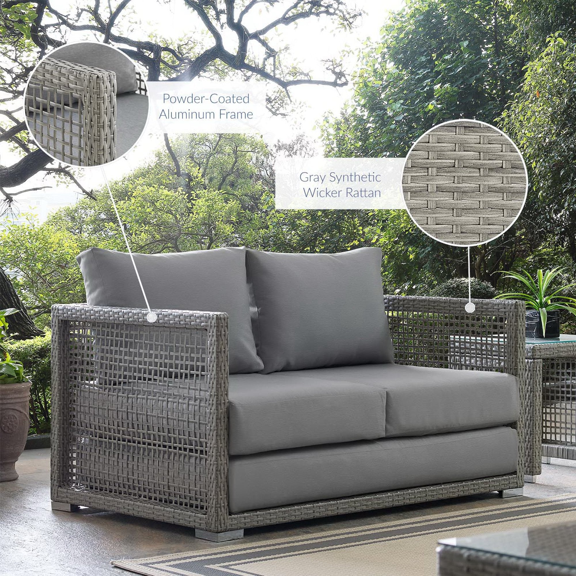 Acres Wicker Loveseat