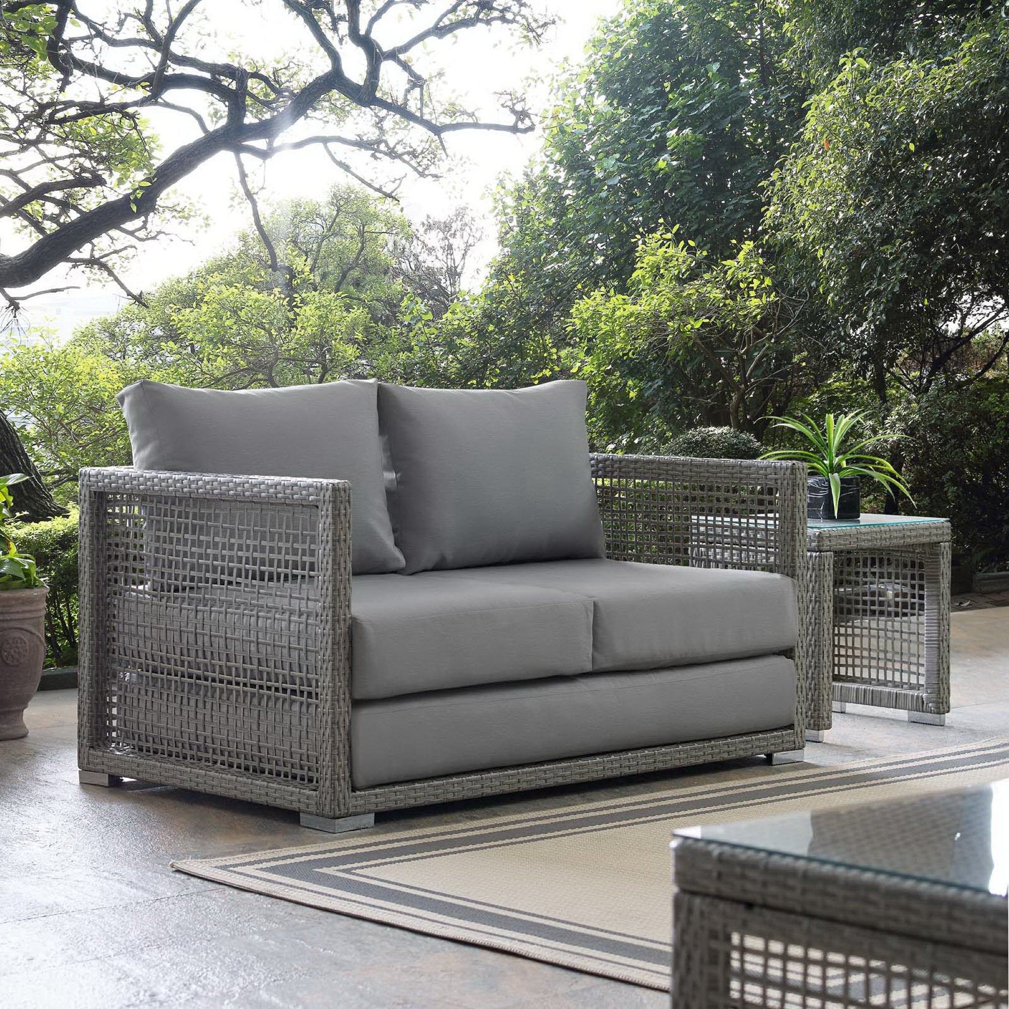 Acres Wicker Loveseat