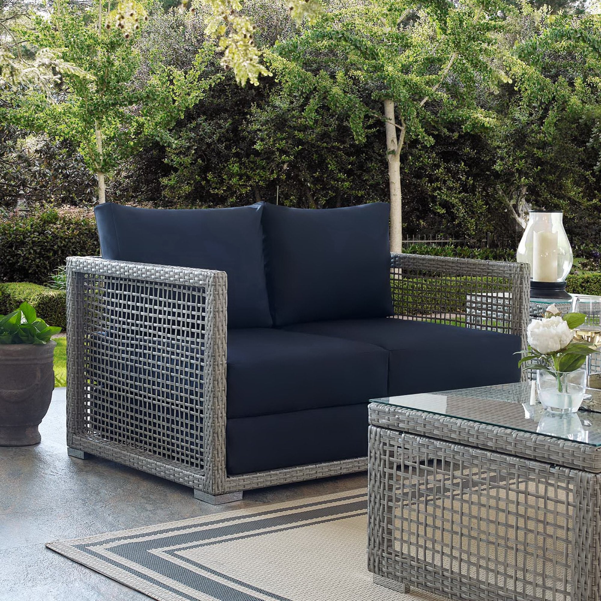 Acres Wicker Loveseat