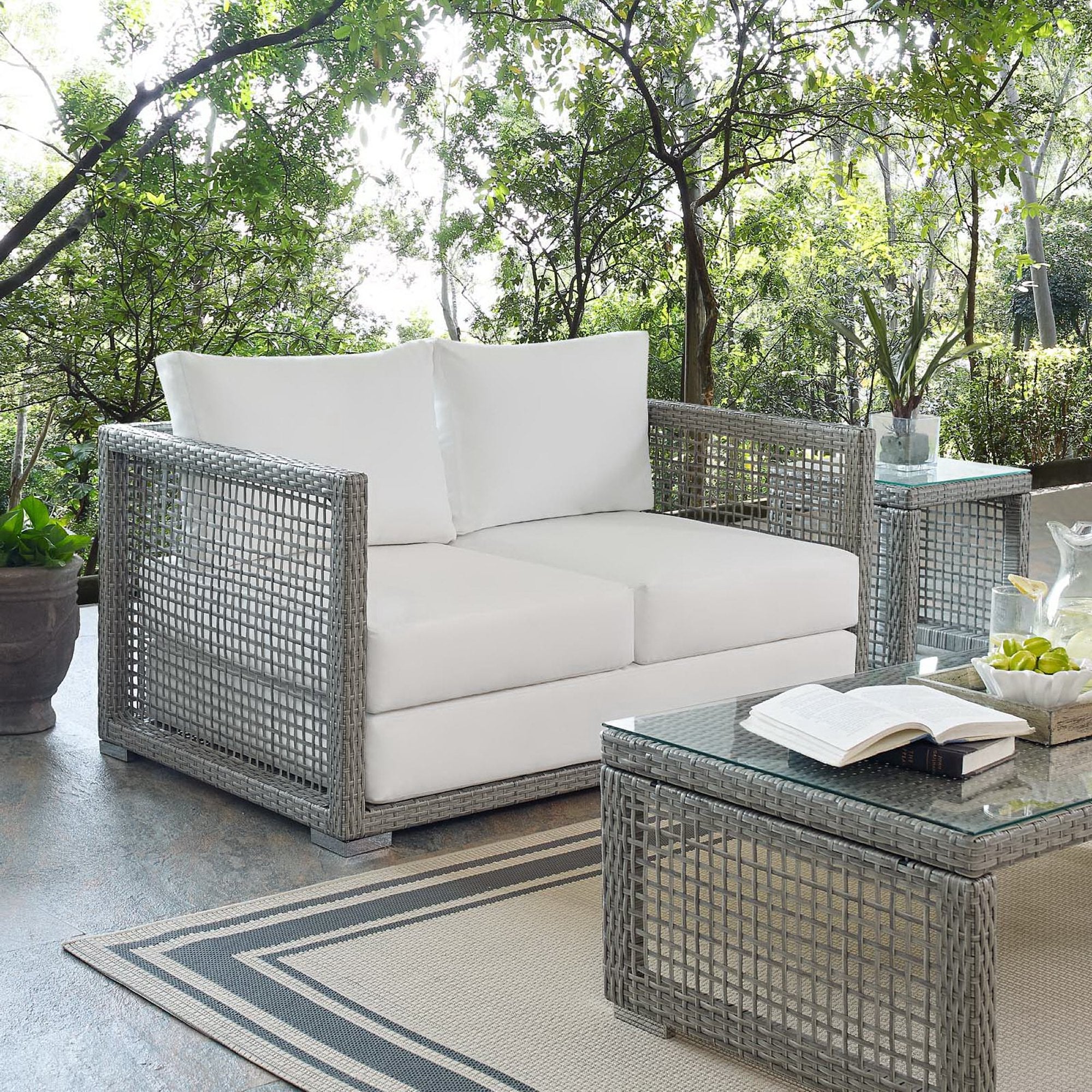 Acres Wicker Loveseat