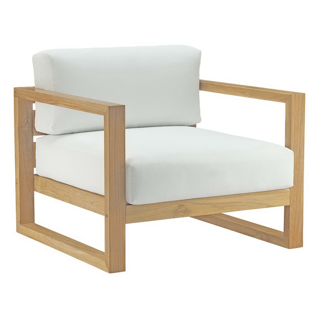 Euland 3 Piece Outdoor Teak Set 2 Chairs and Coffee Table