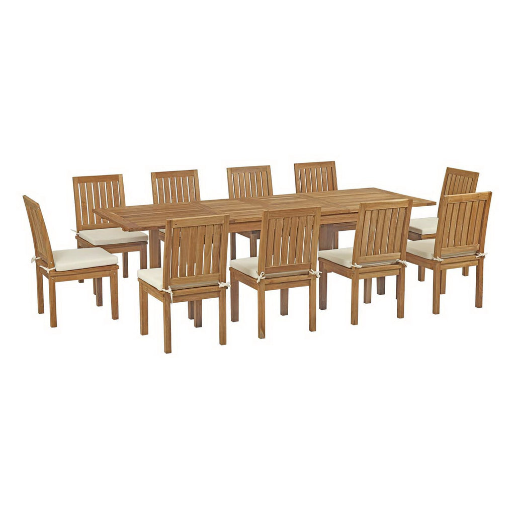 Melba 11 Piece Teak Dining Set