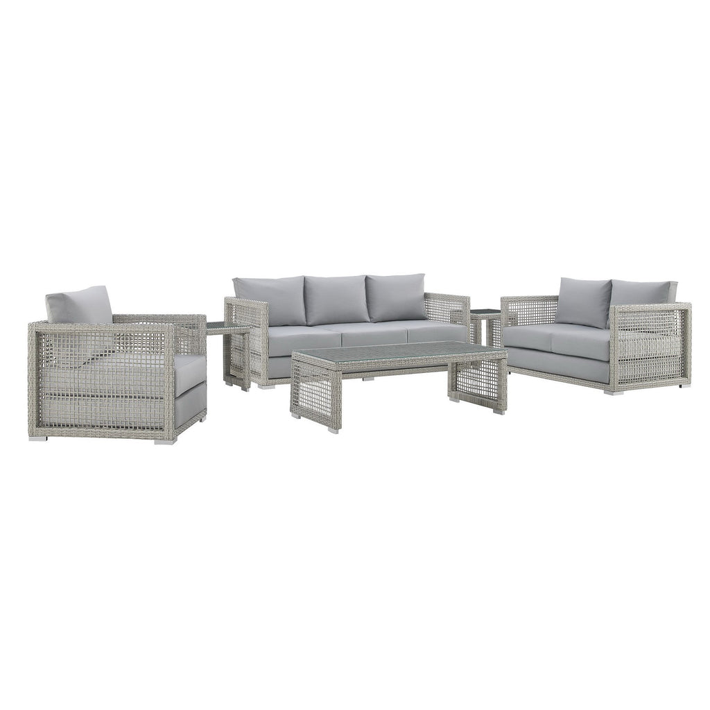 Acres 6 Piece Outdoor Wicker Rattan Set