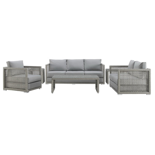 Acres 6 Piece Outdoor Wicker Rattan Set