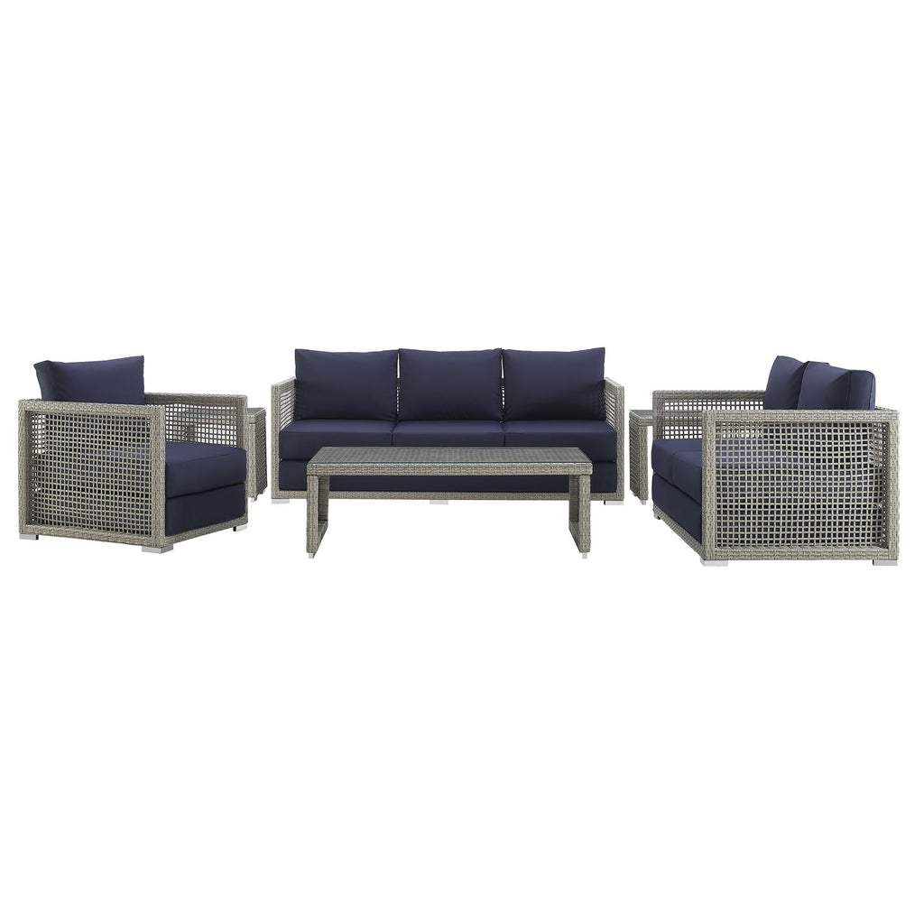 Acres 6 Piece Outdoor Wicker Rattan Set