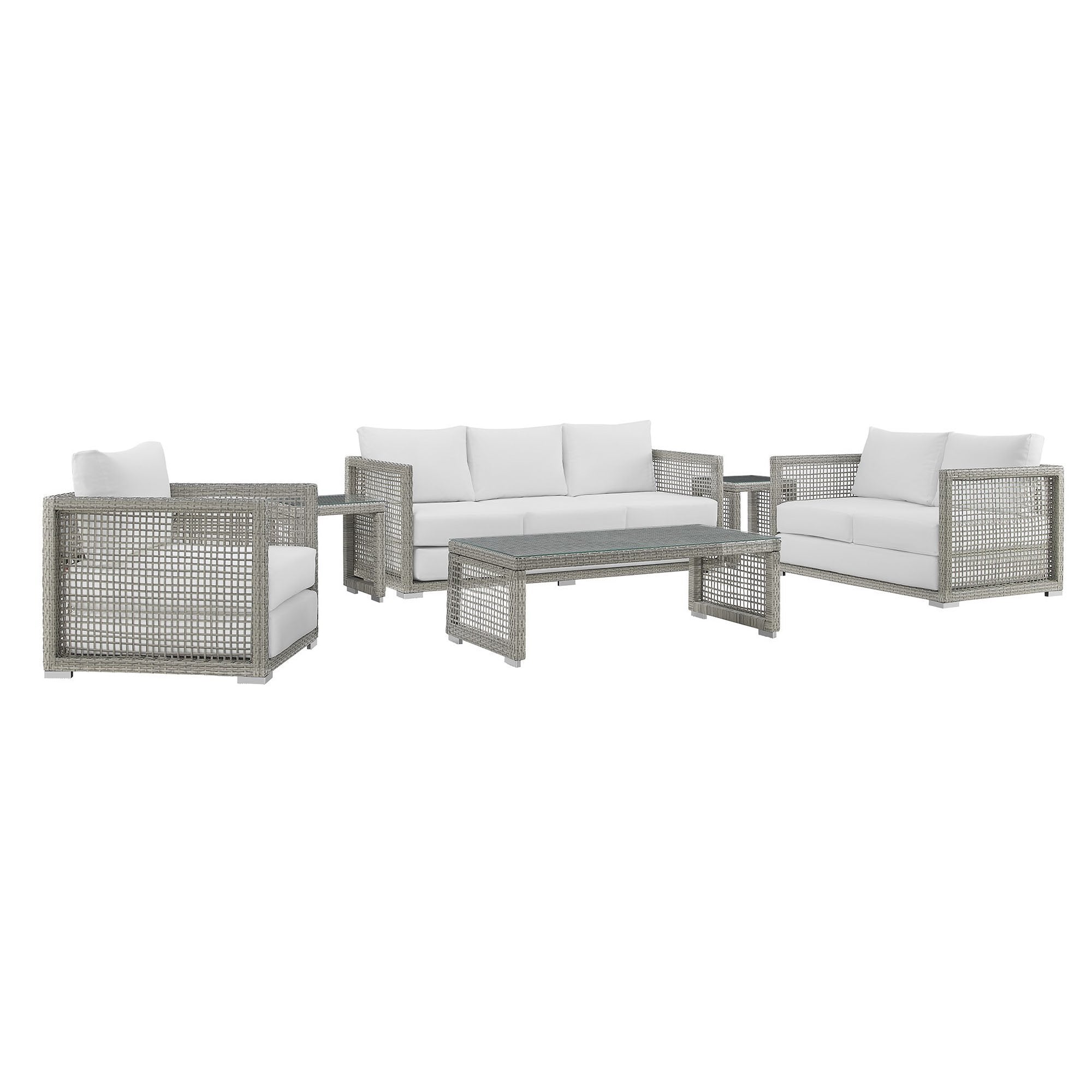 Acres 6 Piece Outdoor Wicker Rattan Set