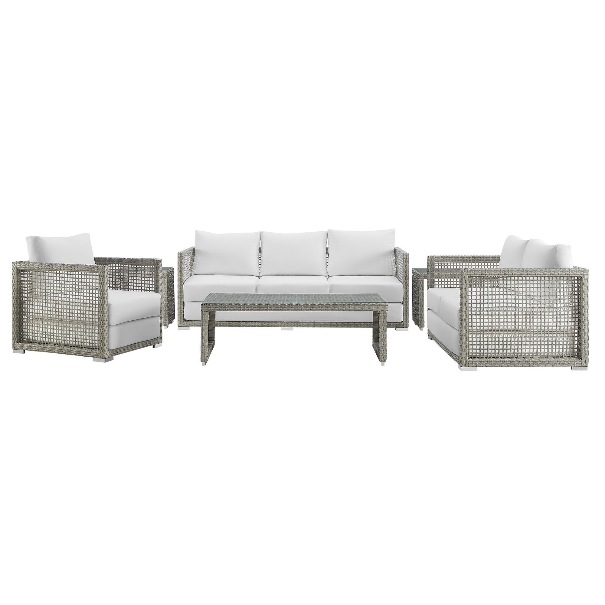 Acres 6 Piece Outdoor Wicker Rattan Set
