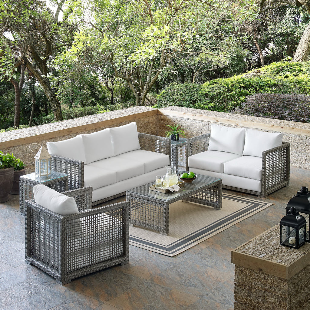 Acres 6 Piece Outdoor Wicker Rattan Set