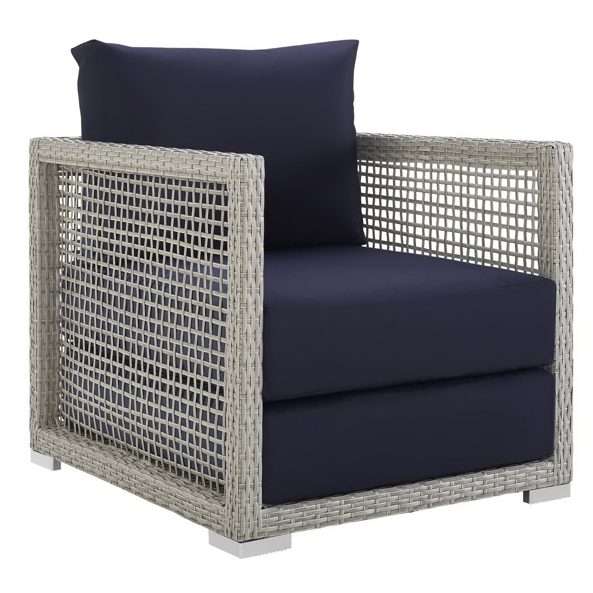 Acres 3 Piece Outdoor Wicker Rattan Set 2 Chairs and Side Table