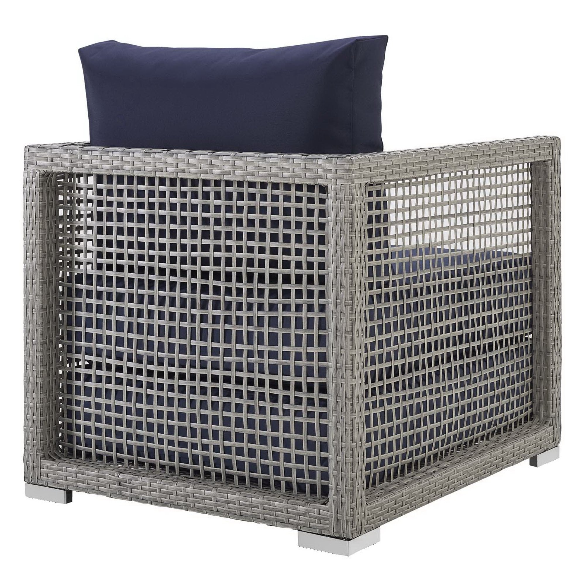 Acres 3 Piece Outdoor Wicker Rattan Set 2 Chairs and Side Table