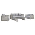 Acres 4 Piece Outdoor Wicker Rattan Set