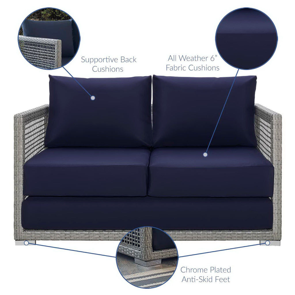 Acres 4 Piece Outdoor Wicker Rattan Set