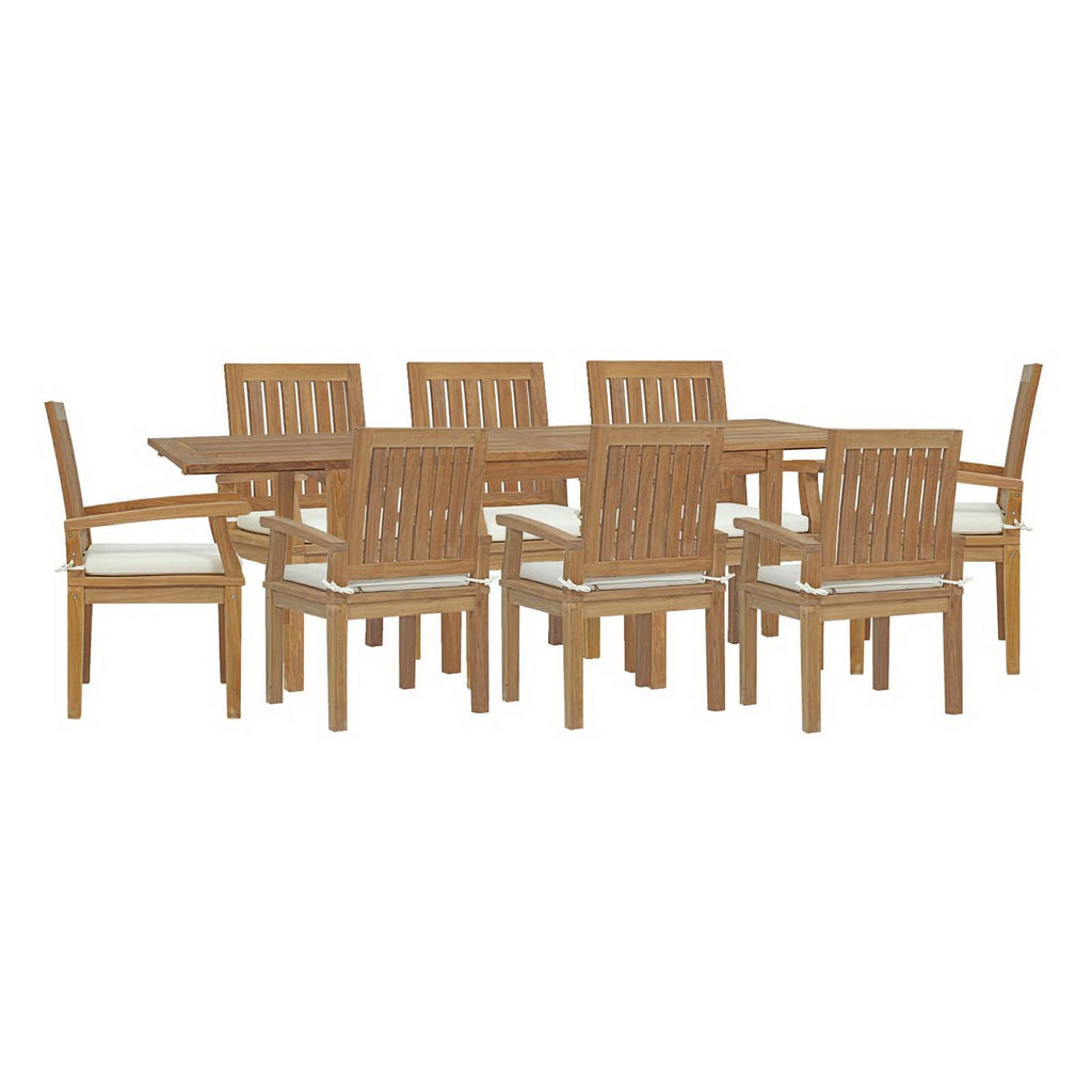 Melba 9 Piece Teak Dining Set