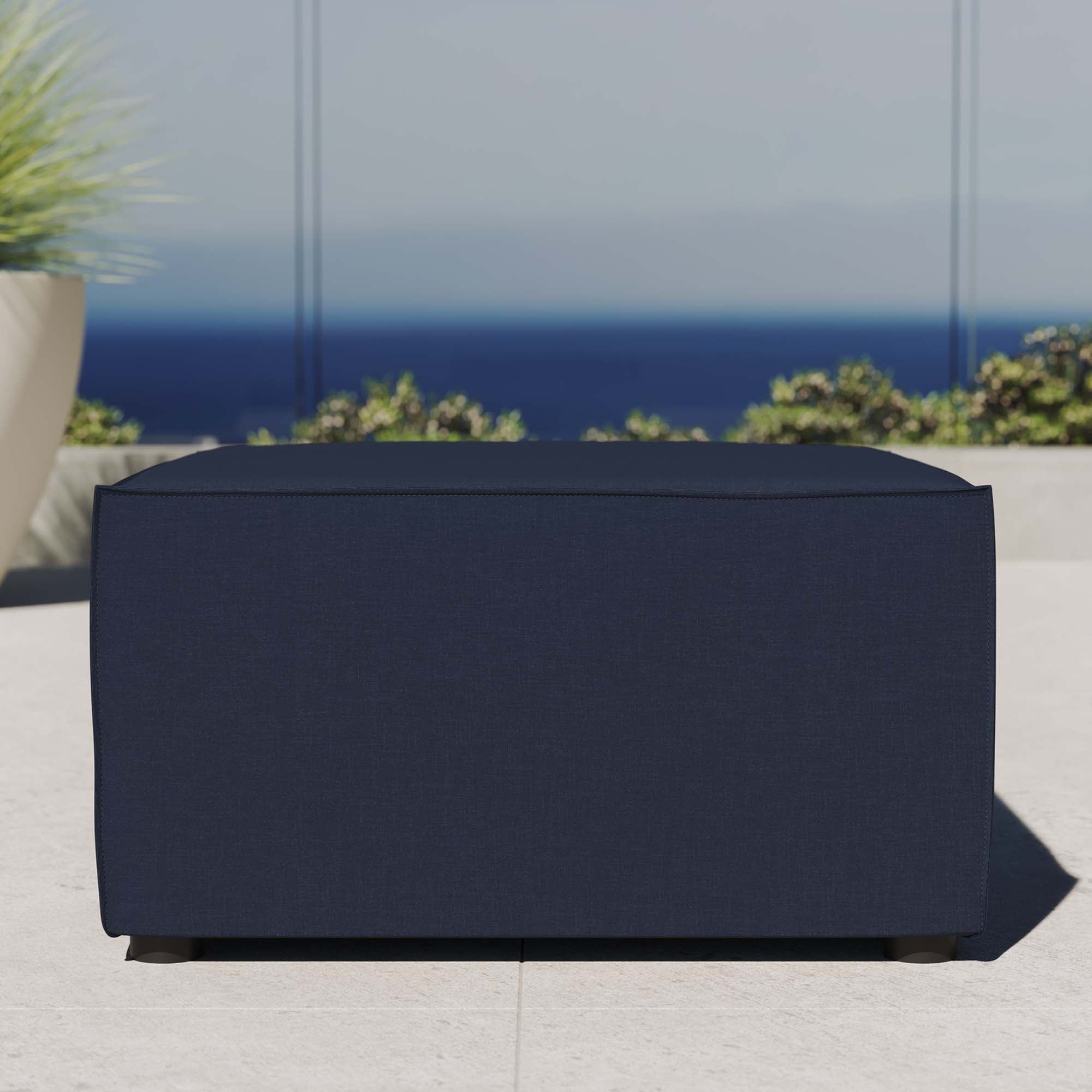 Brooke Outdoor Upholstered Ottoman