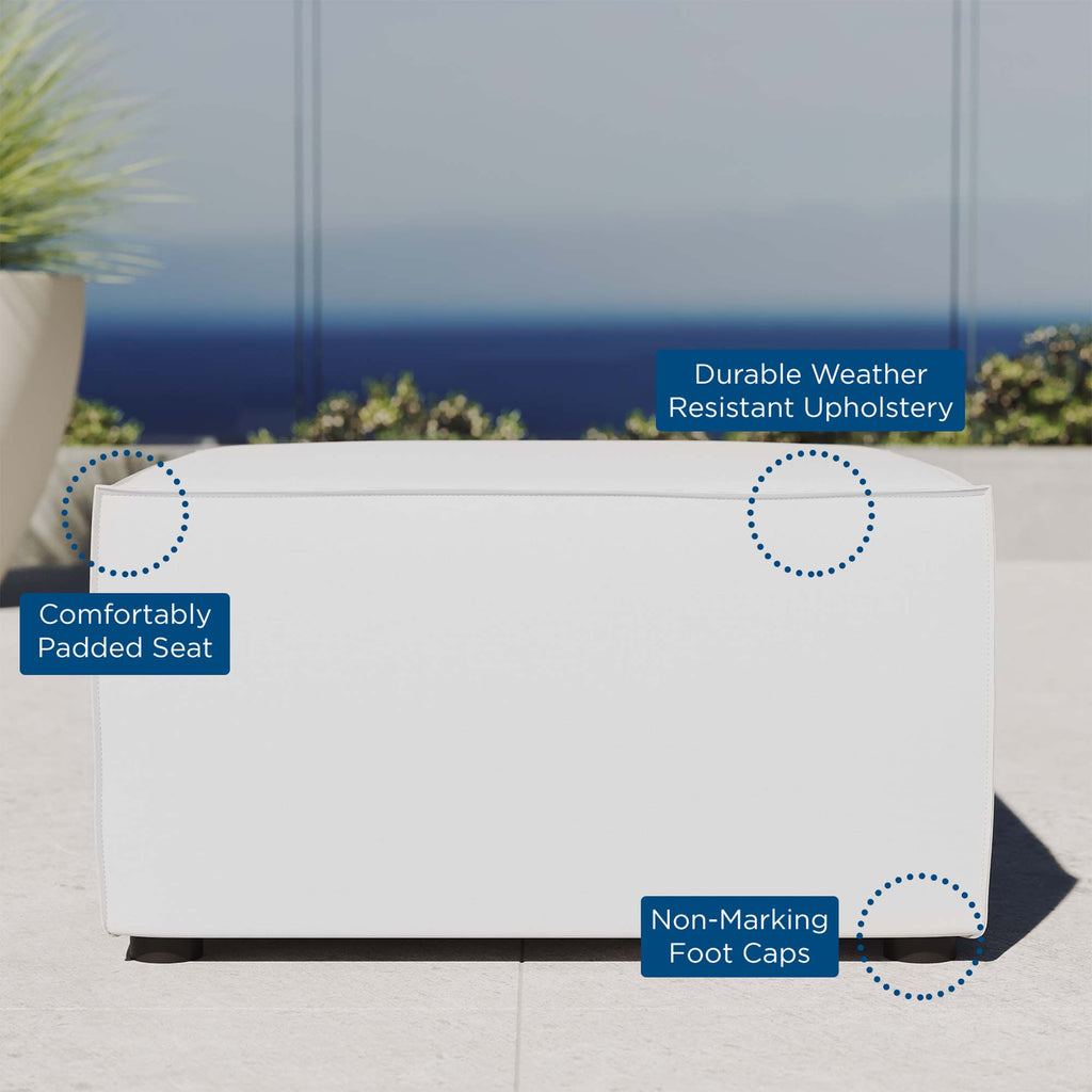 Brooke Outdoor Upholstered Ottoman