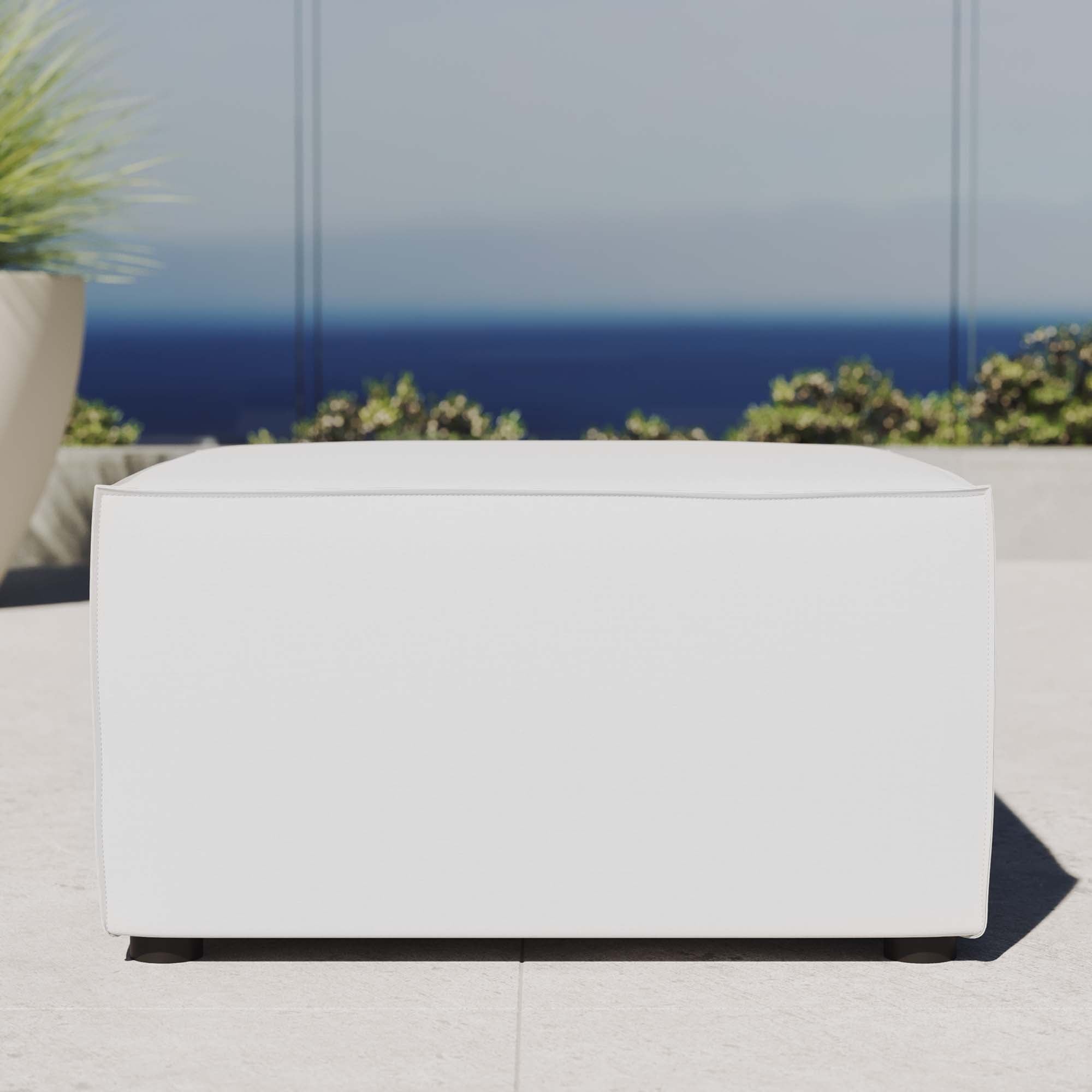 Brooke Outdoor Upholstered Ottoman